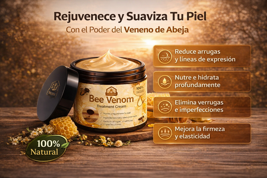 Crema de Veneno de Abeja | Quita Arrugas y Quita Verrugas
